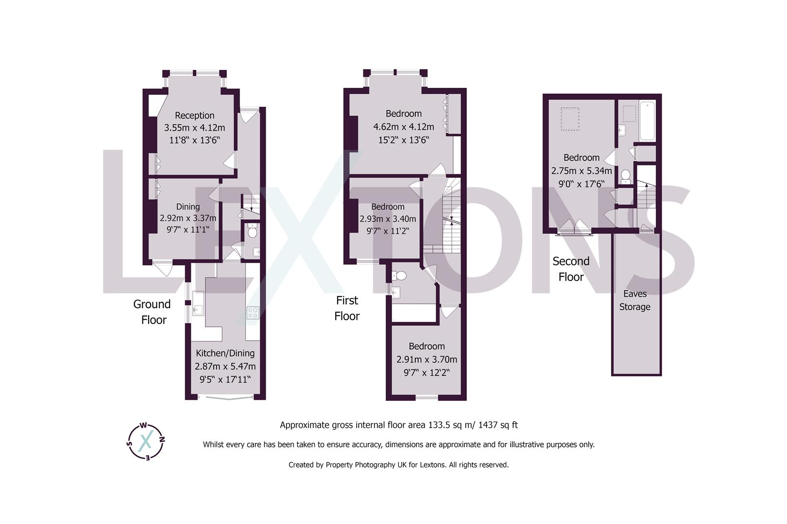 Floorplans For Ruskin Road, Hove