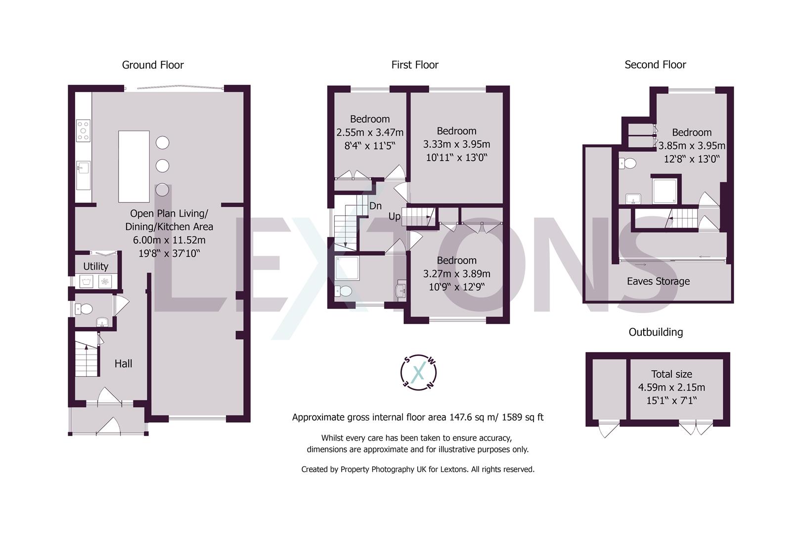 Floorplans For Cobton Drive, Hove