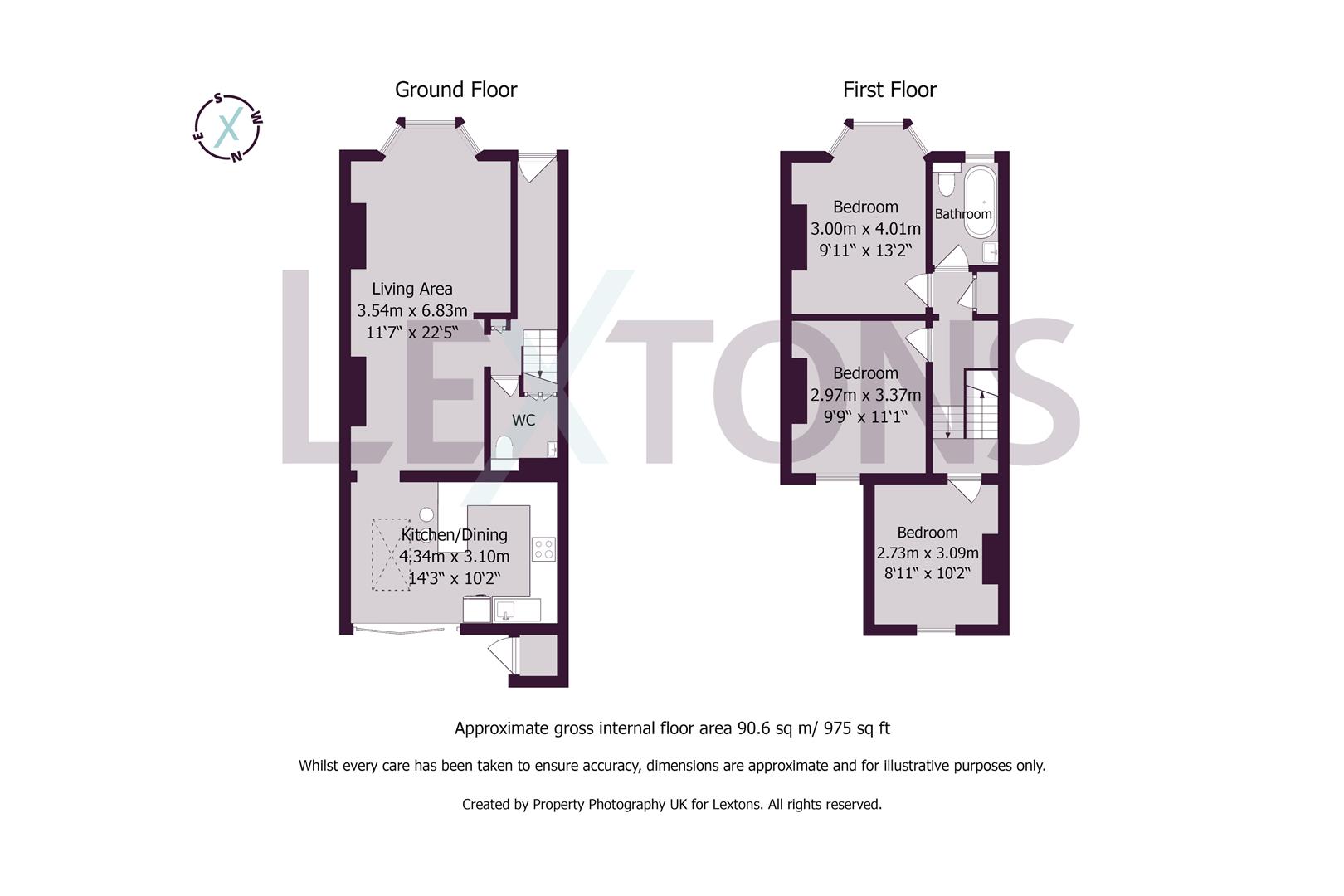 Floorplans For Wordsworth Street, Hove