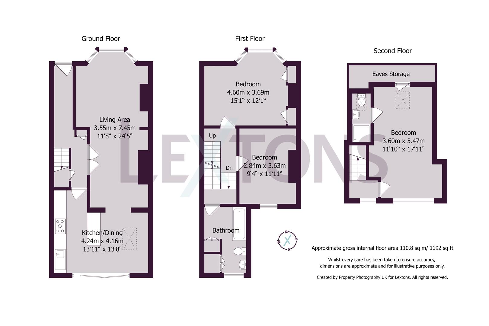 Floorplans For Cowper Street, Hove