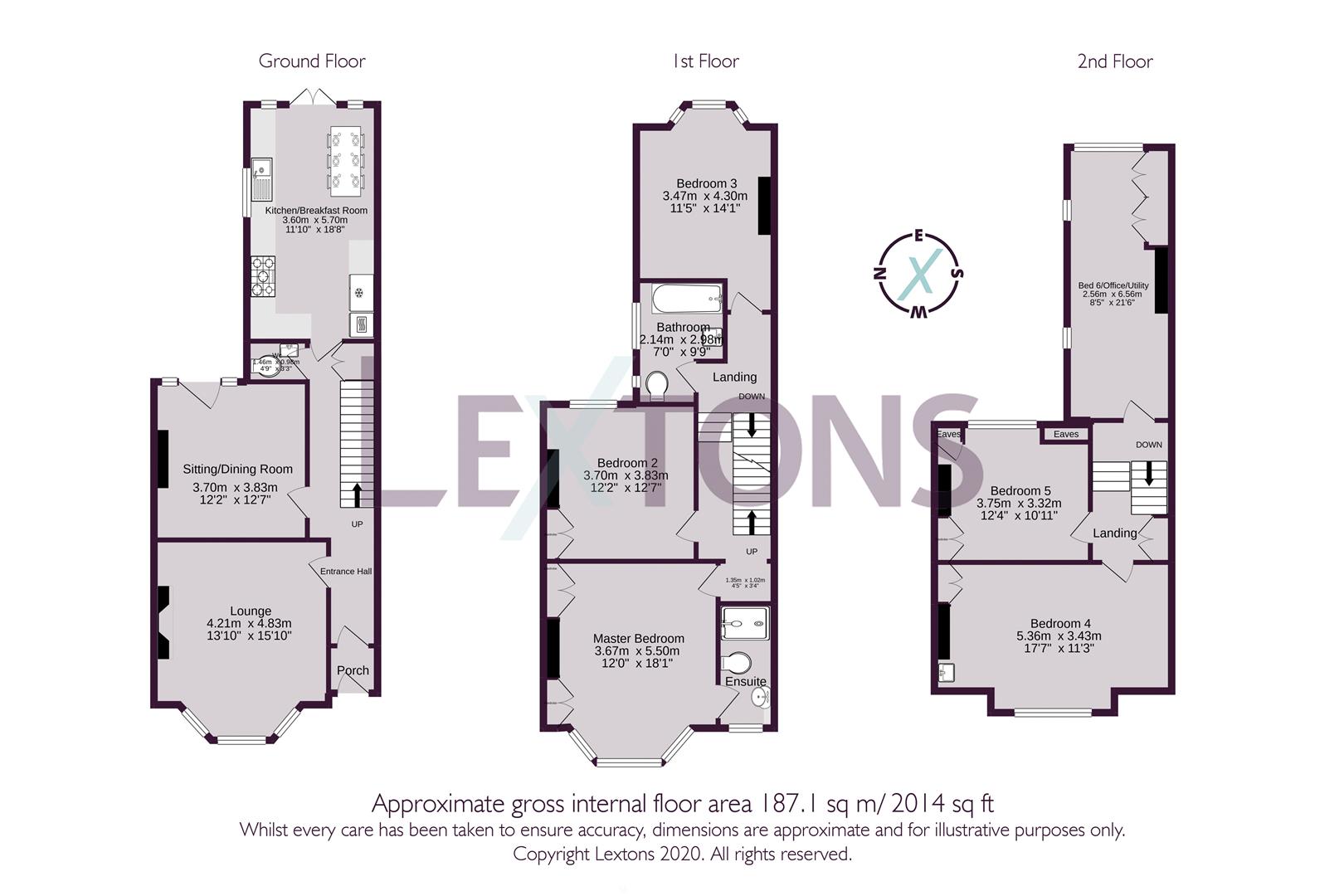 Floorplans For Sackville Gardens, Hove