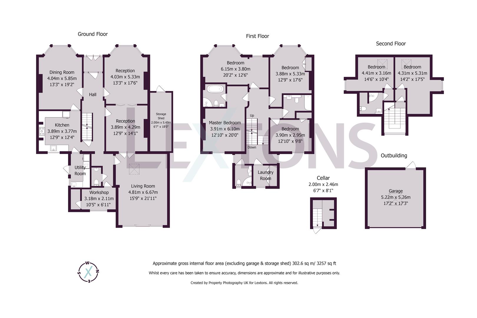 Floorplans For Sackville Road, Hove