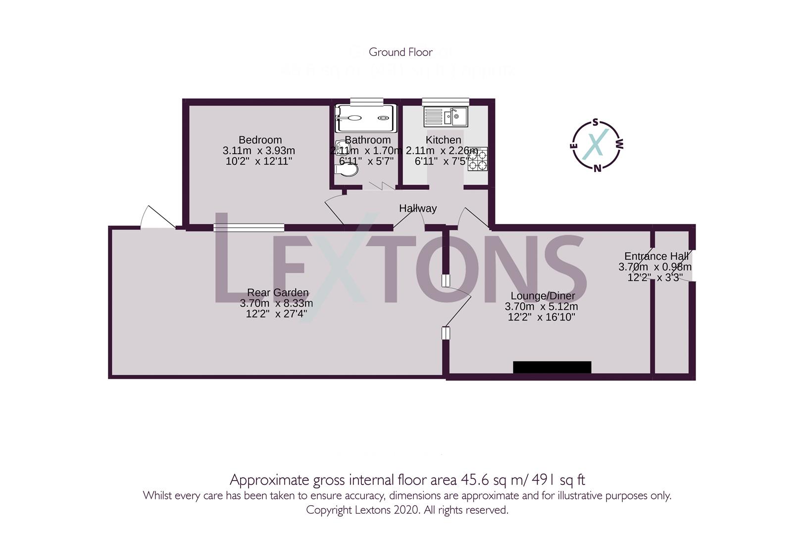 Floorplans For Sackville Road, Hove