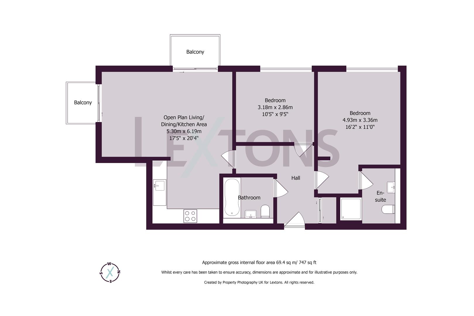 Floorplans For Portland Road, Hove