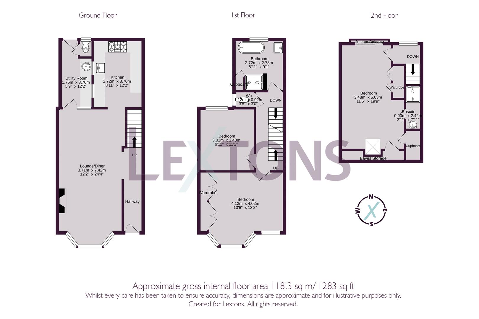 Floorplans For Wordsworth Street, Hove