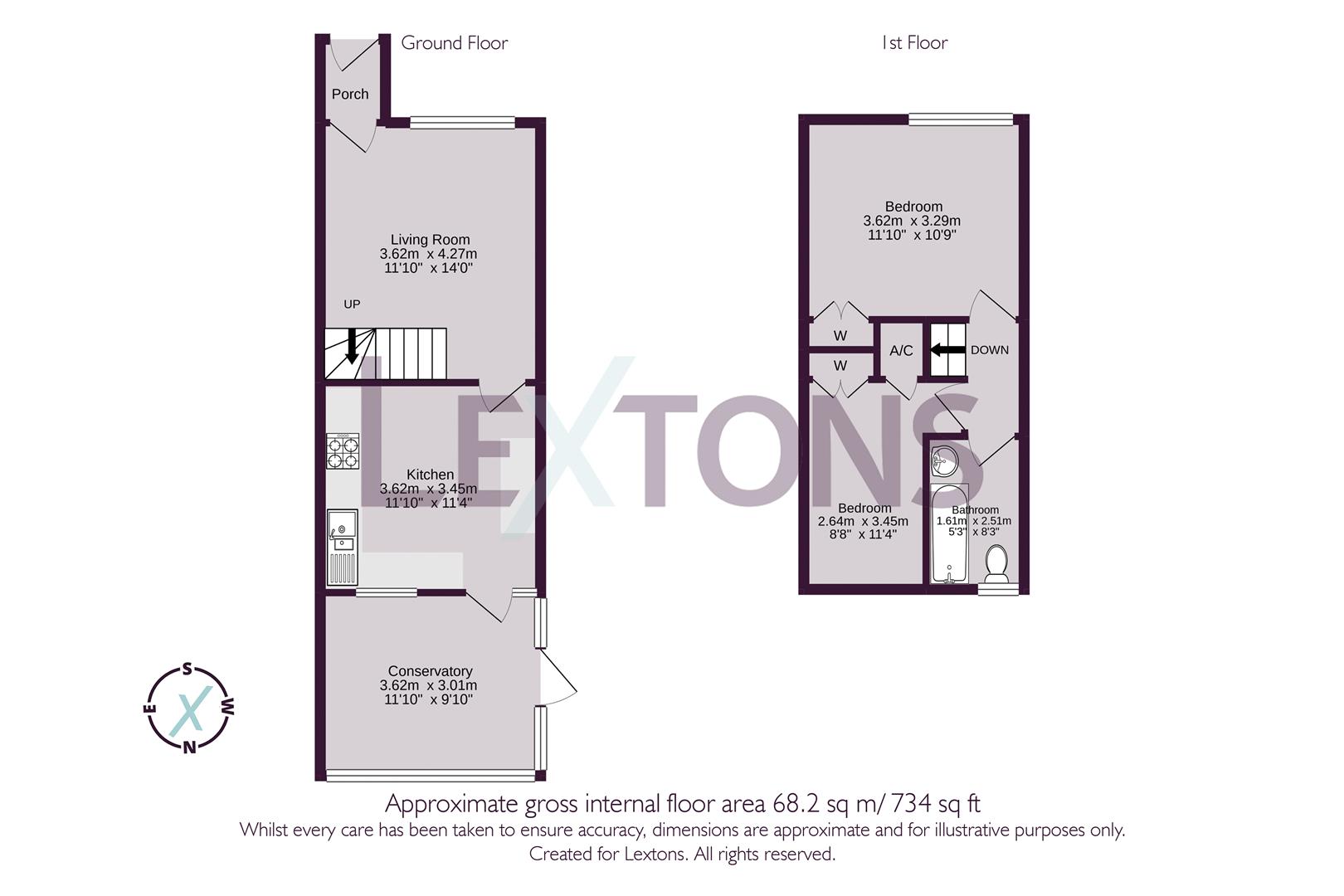 Floorplans For Faulkners Way, Burgess Hill