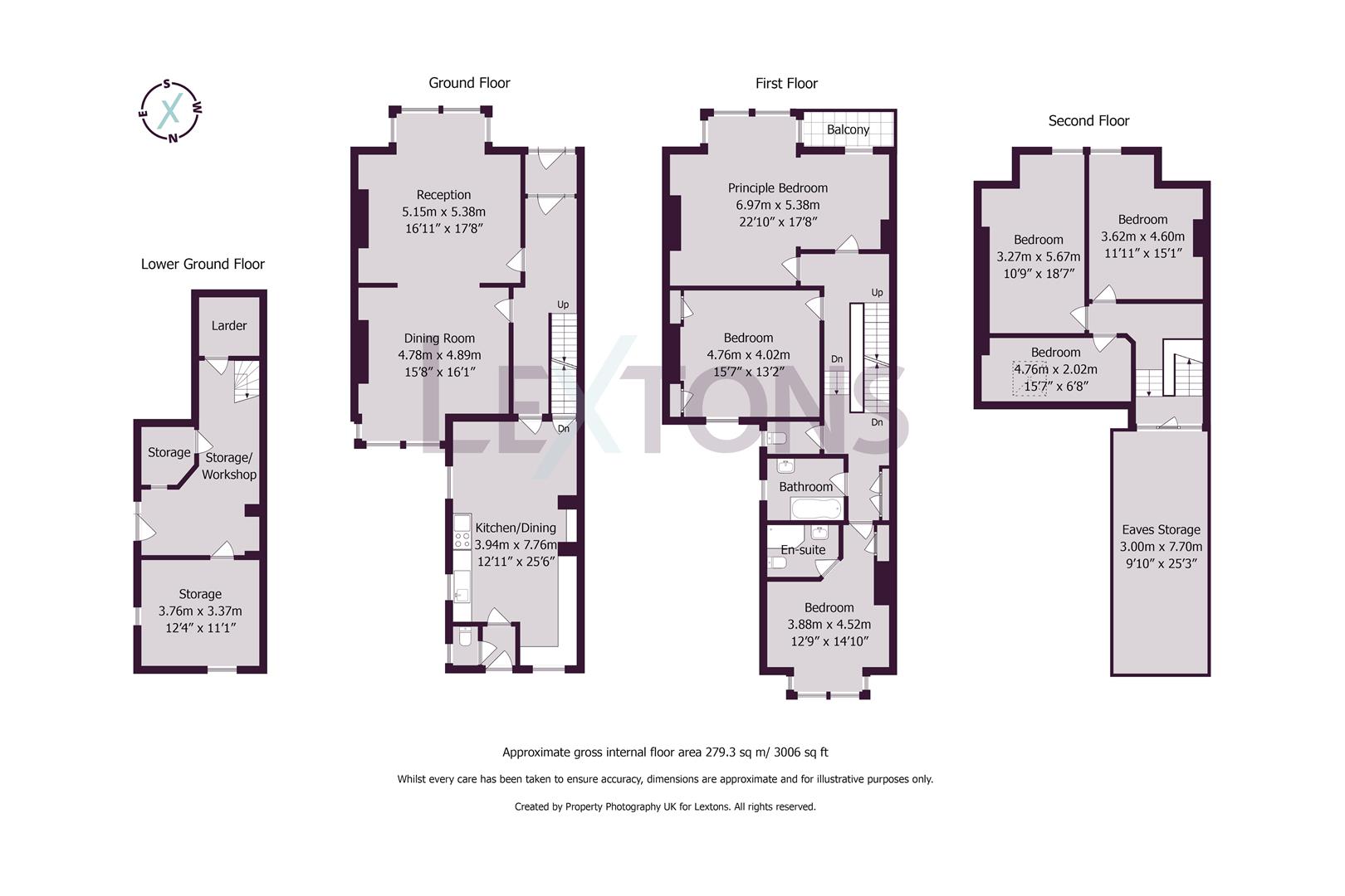 Floorplans For Pembroke Crescent, Hove