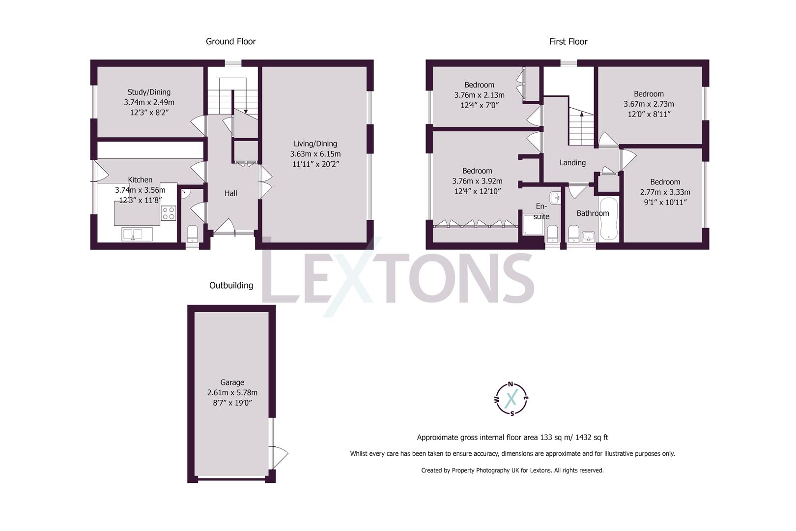 Floorplans For Park Close, Burgess Hill