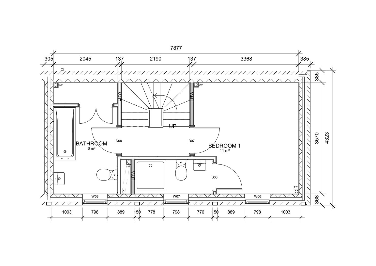 Floorplans For Plot 1, Poets Mews, Shirley Street, Hove