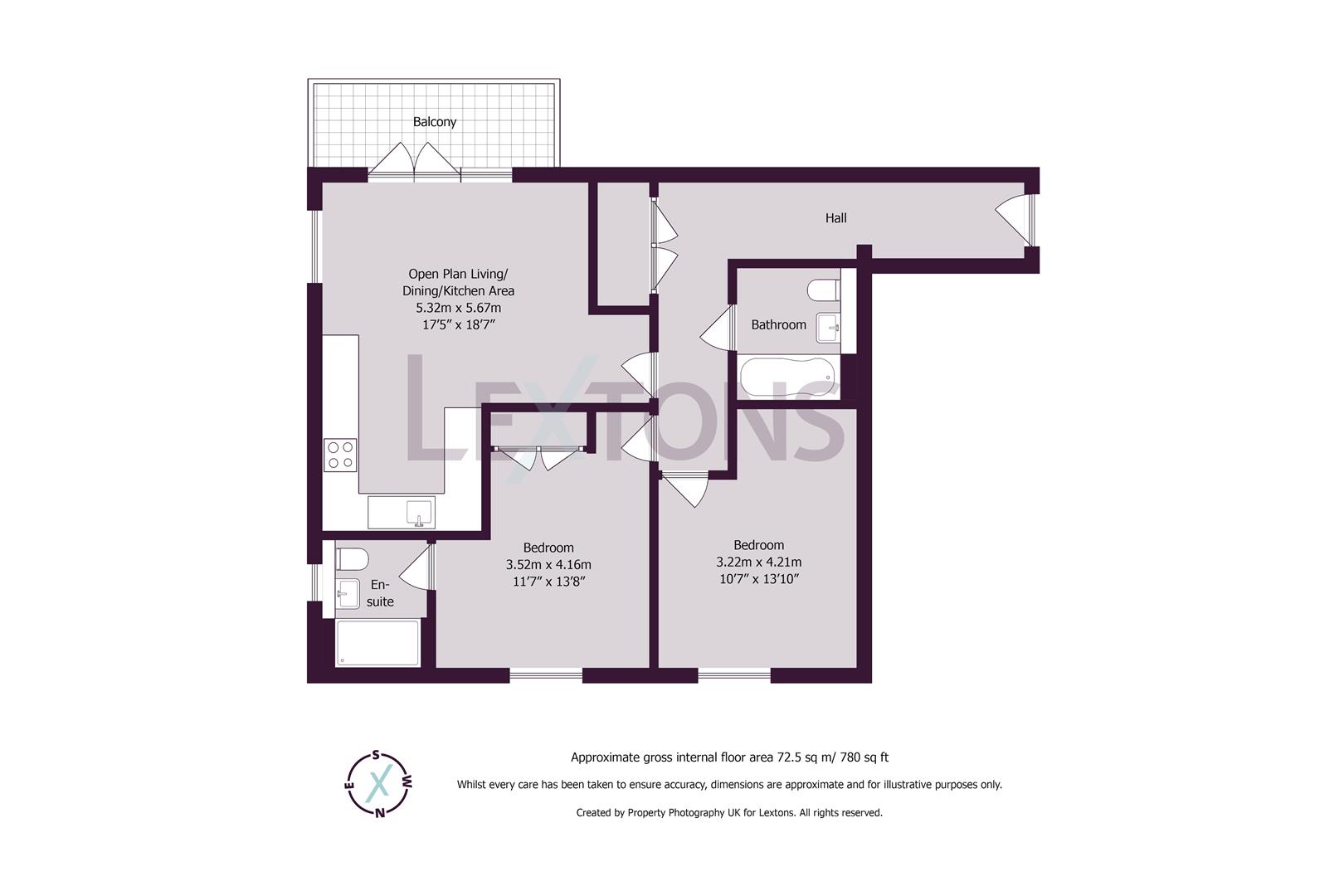 Floorplans For Goldstone Lane, Hove