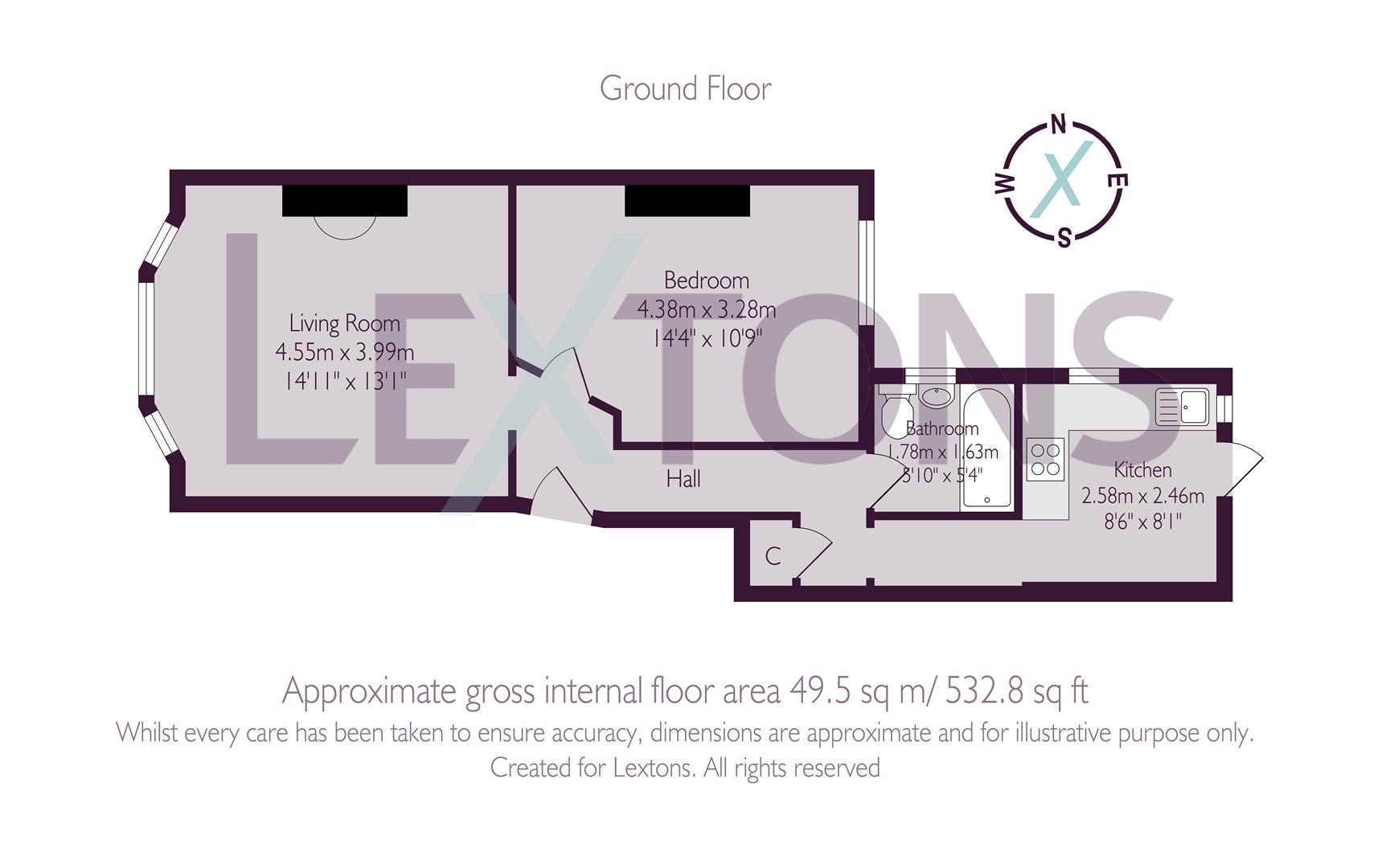 Floorplans For York Road, Hove