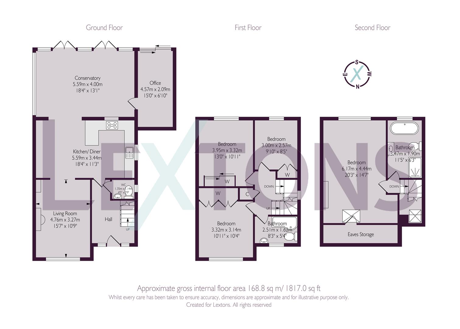 Floorplans For Cobton Drive, Hove