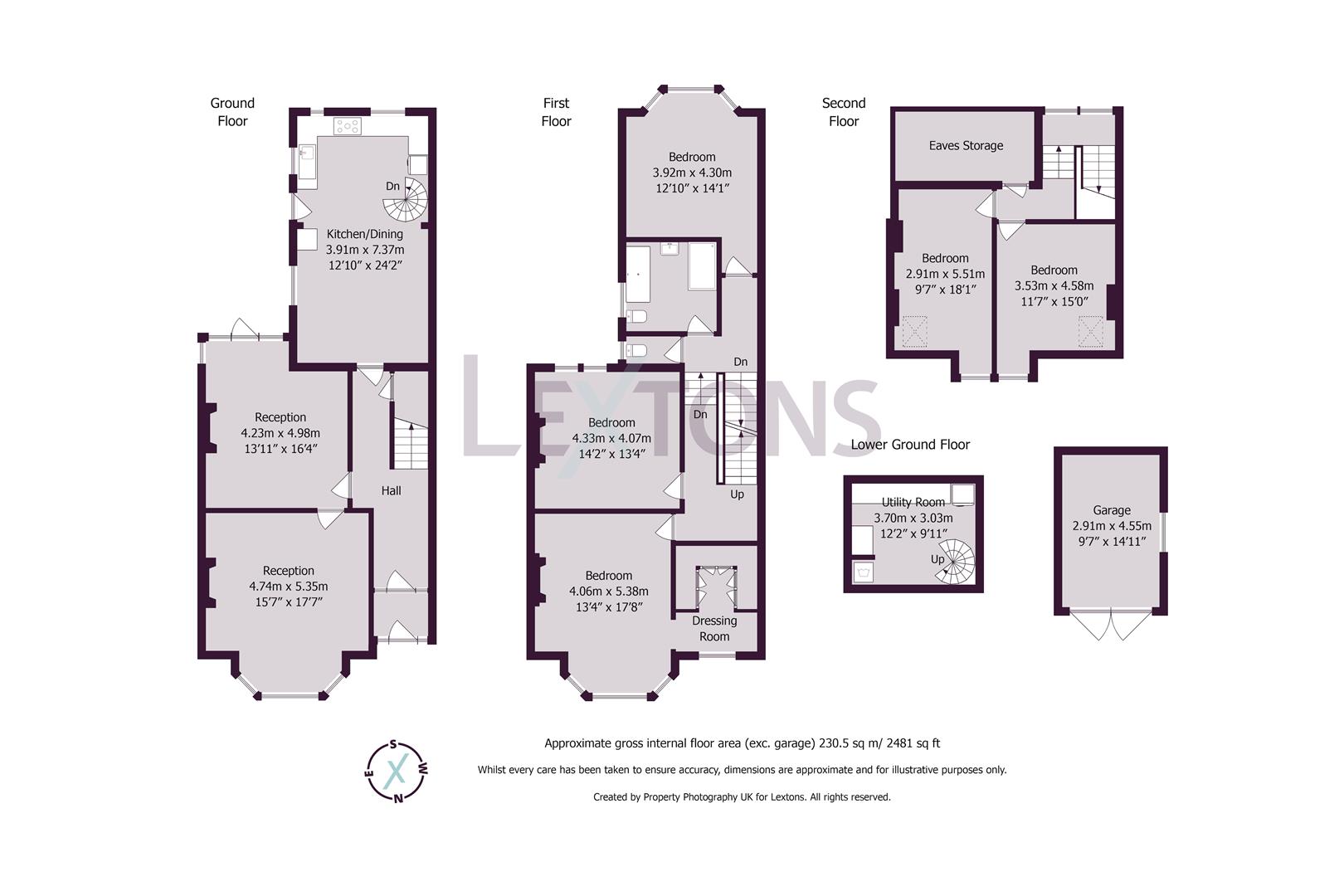 Floorplans For Pembroke Crescent, Hove