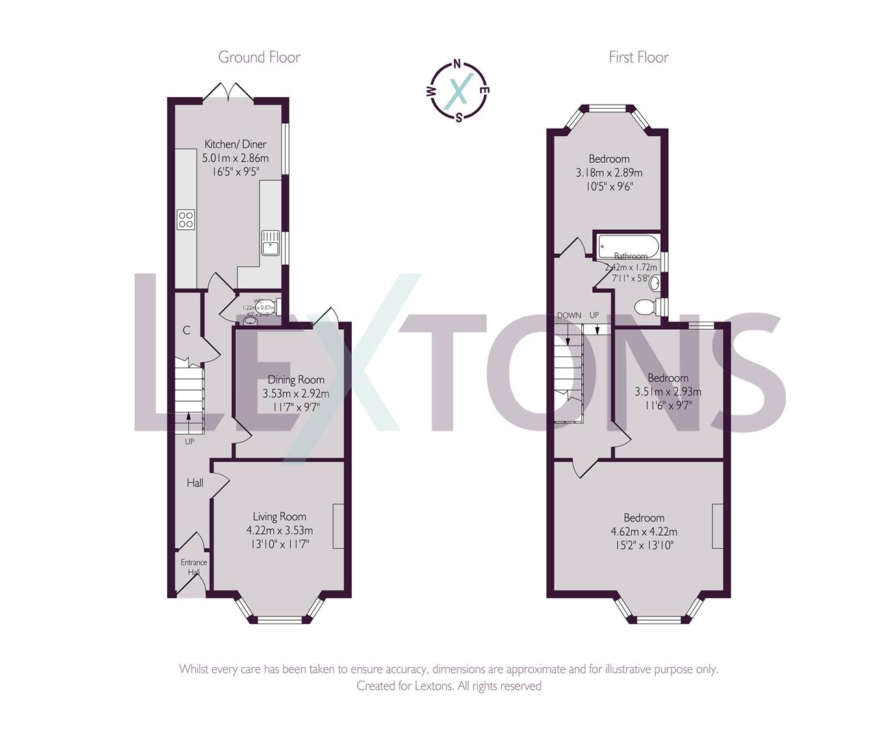 Floorplans For Landseer Road, Hove