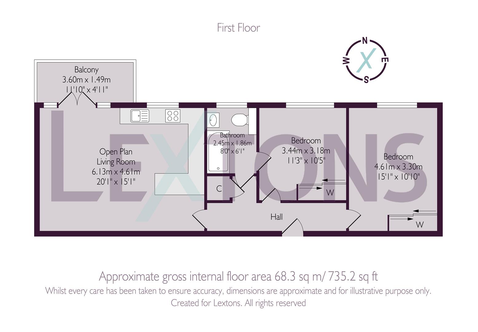 Floorplans For Florence Road, Brighton