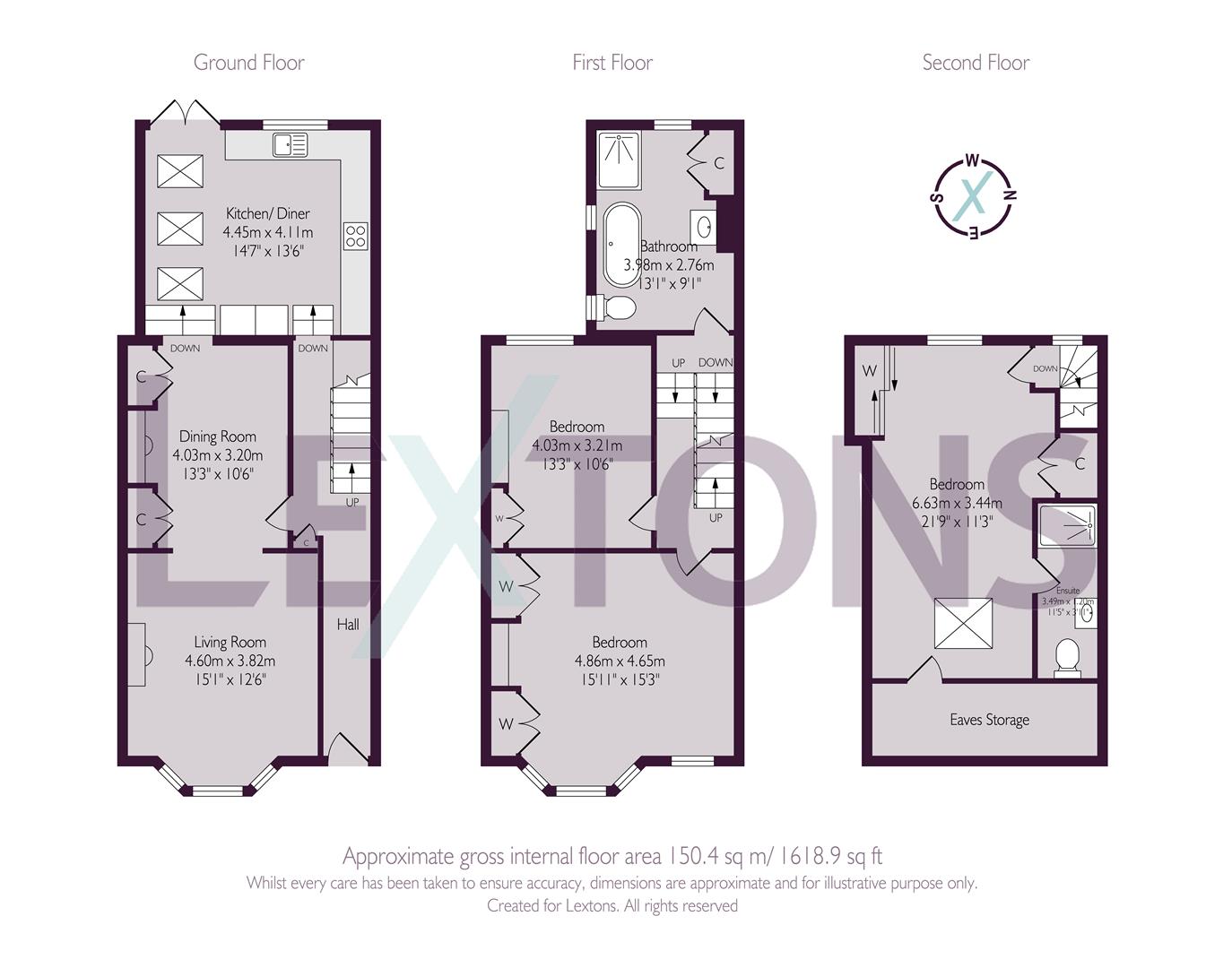 Floorplans For Connaught Terrace, Hove