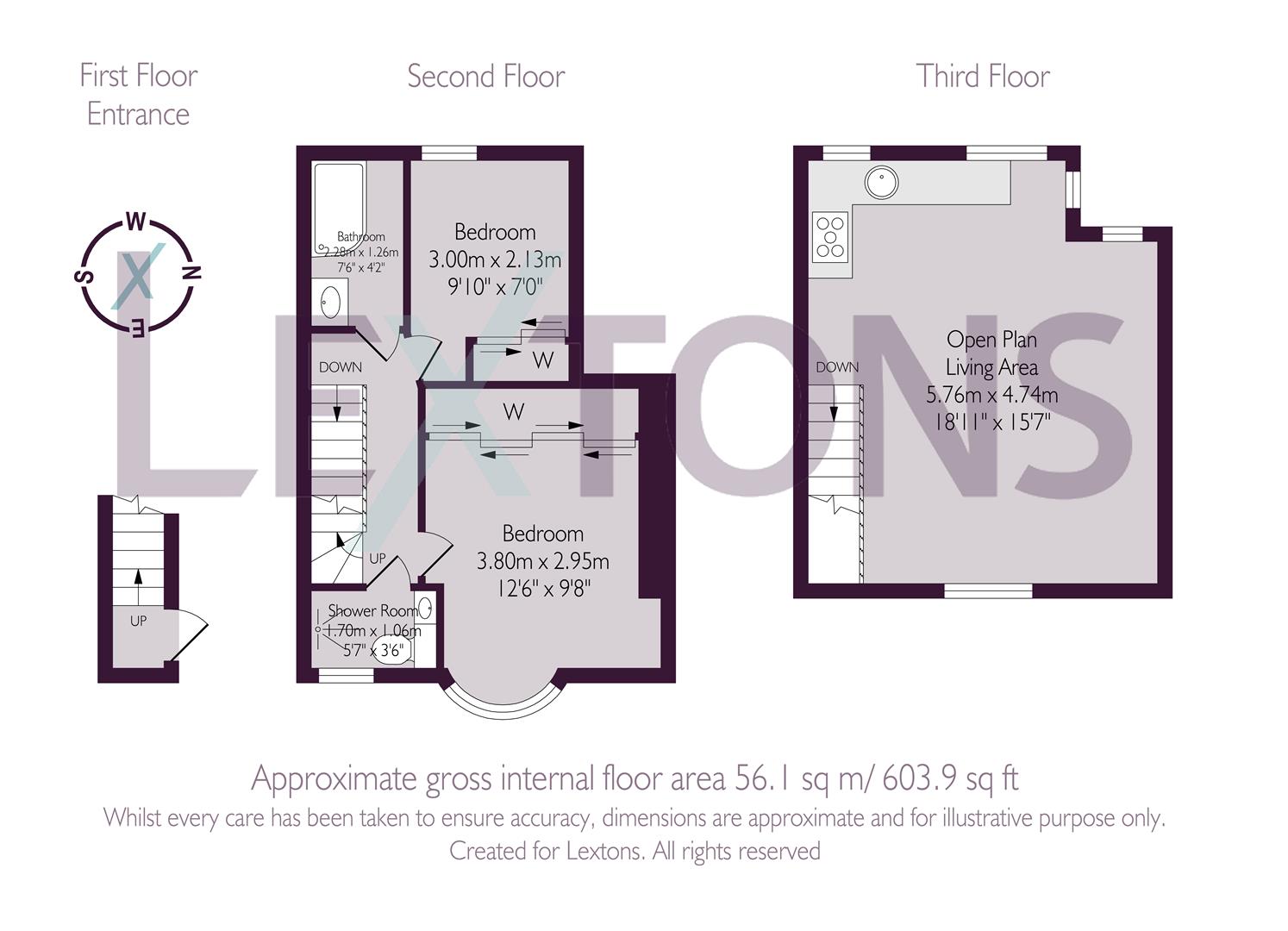Floorplans For Upper Market Street, Hove