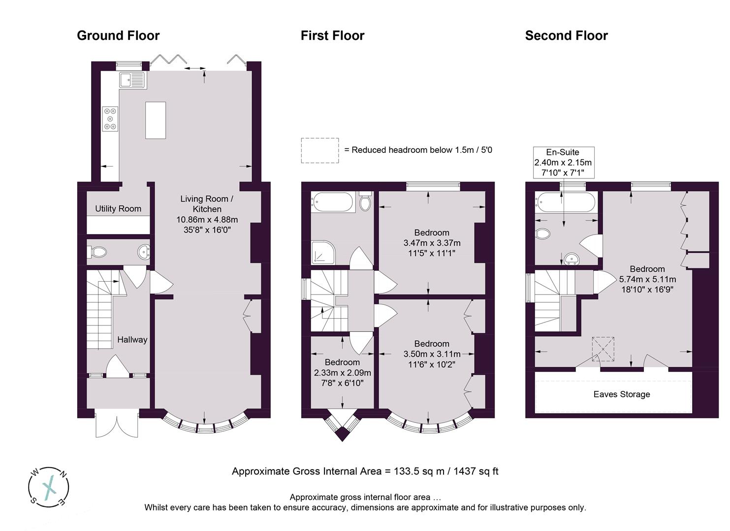 Floorplans For St. Leonards Gardens, Hove