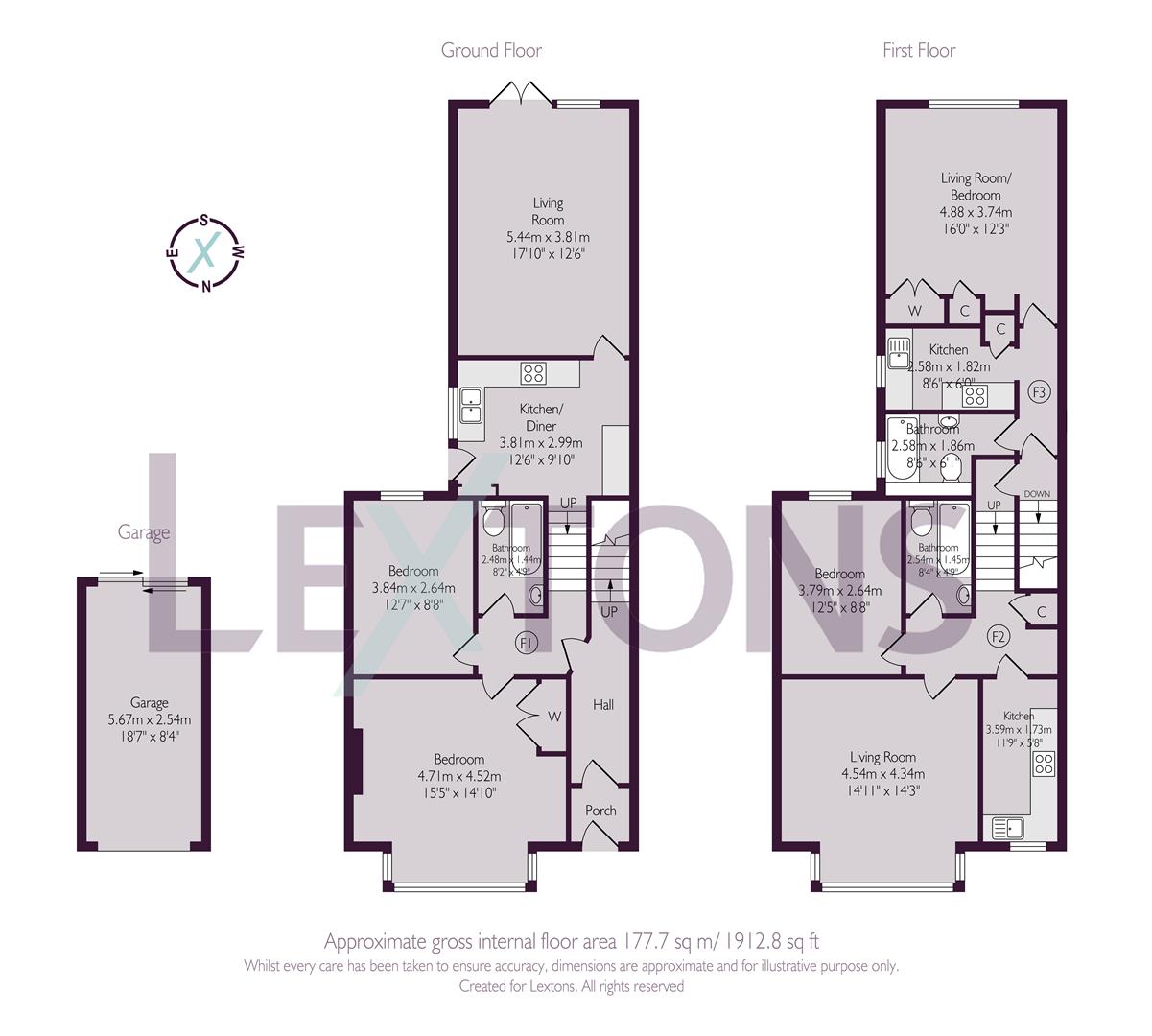 Floorplans For Hartington Villas, Hove