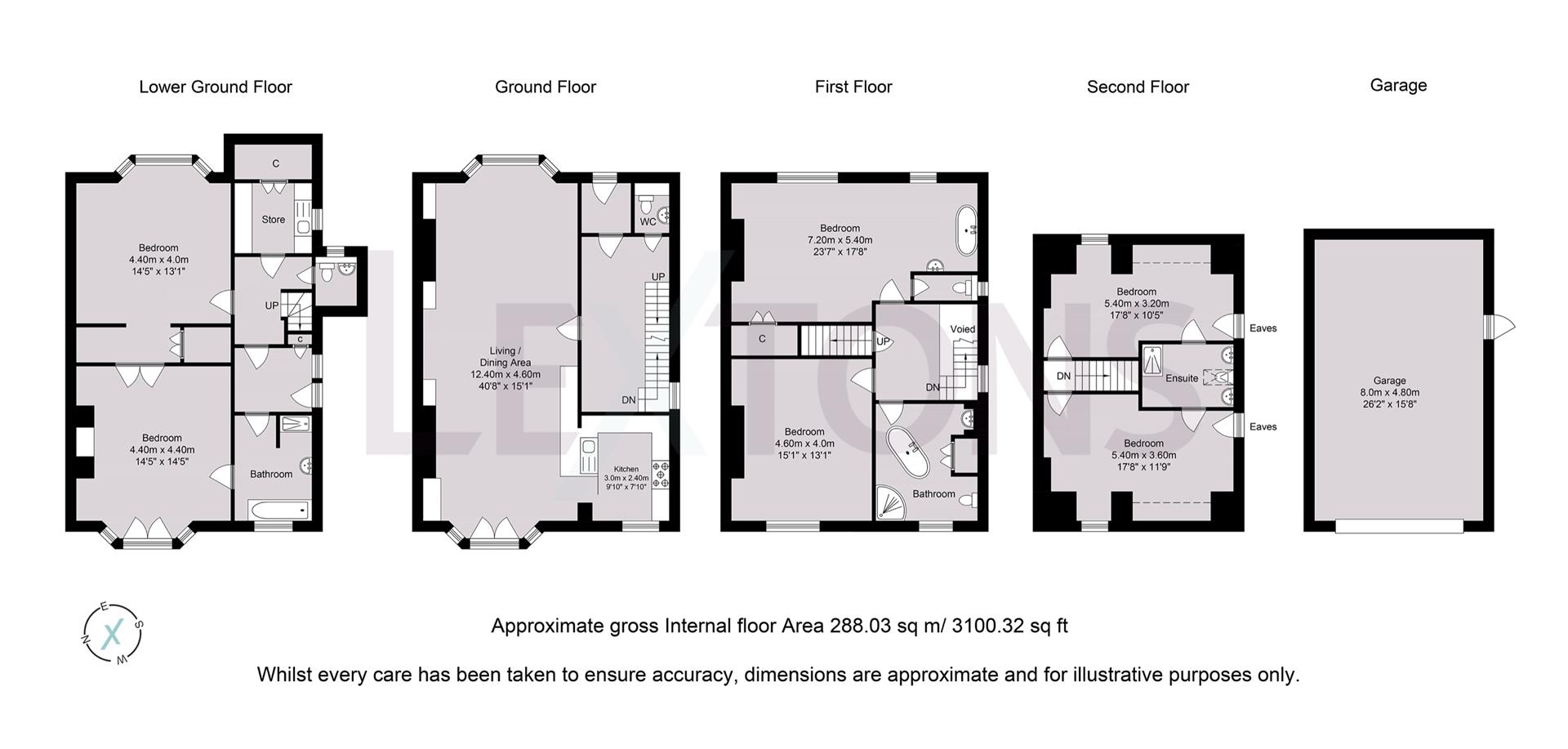 Floorplans For Denmark Villas, Hove
