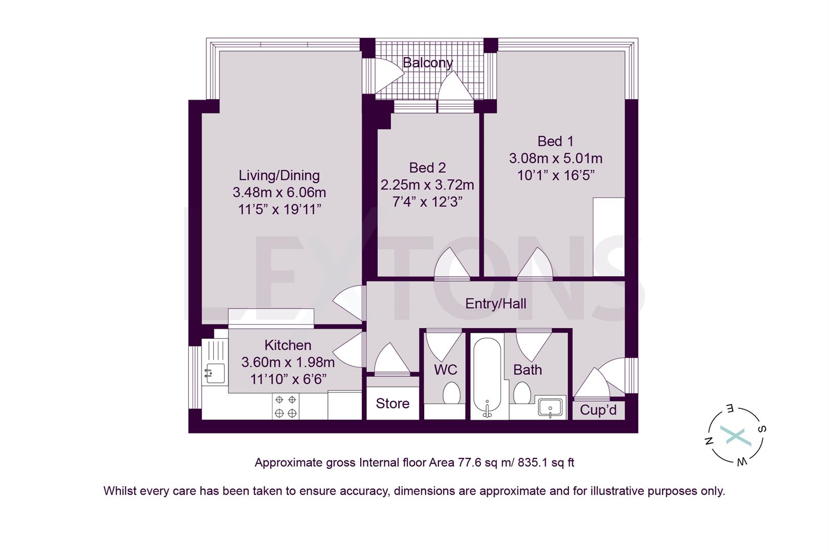 Floorplans For Eaton Gardens, Hove