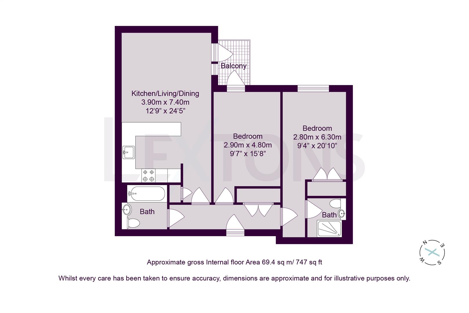 Floorplans For Goldstone Lane, Hove