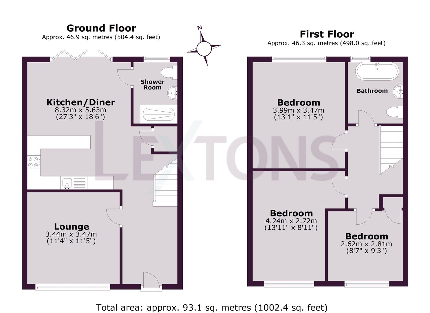 Floorplans For Rowan Close, Portslade