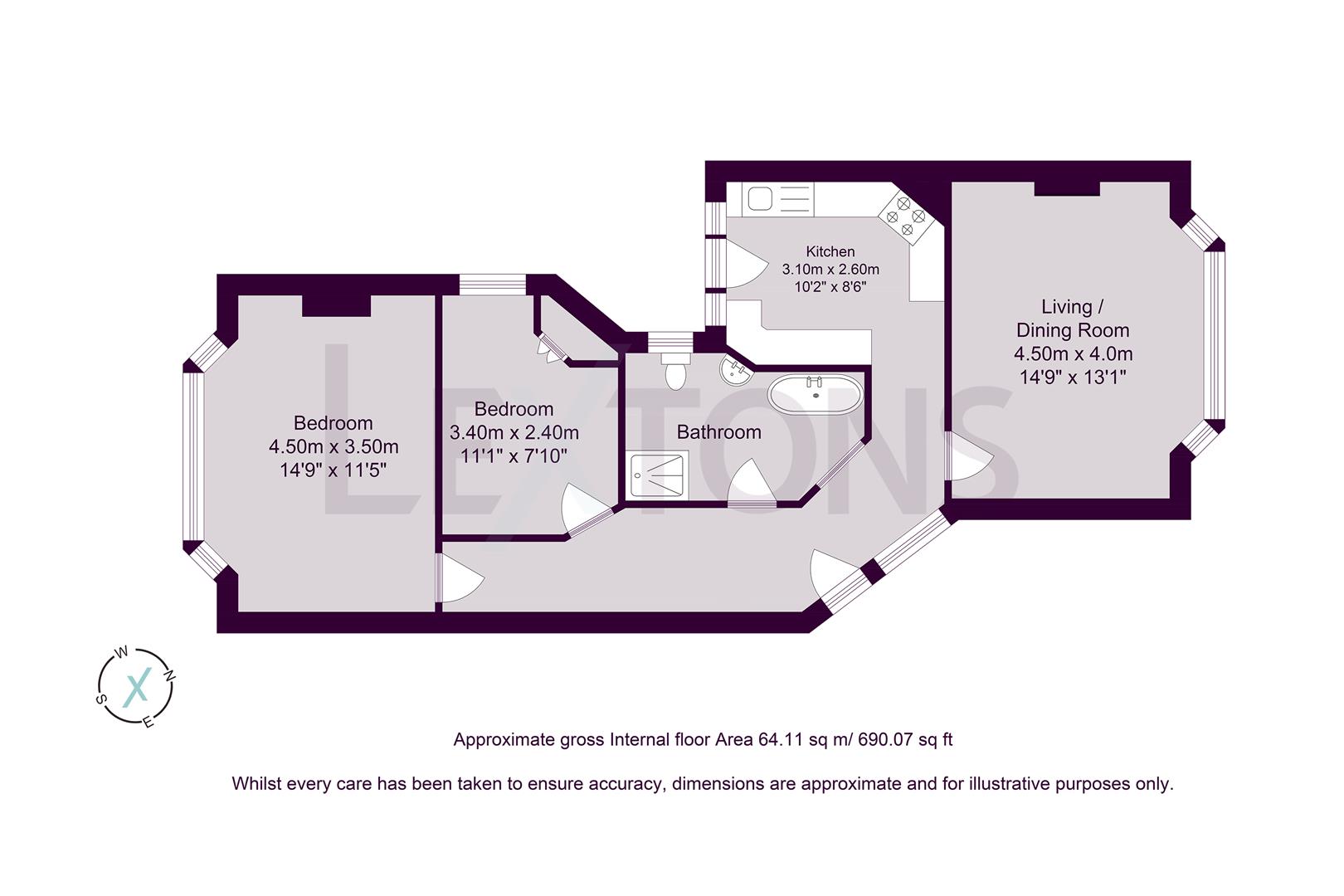 Floorplans For New Church Road, Hove