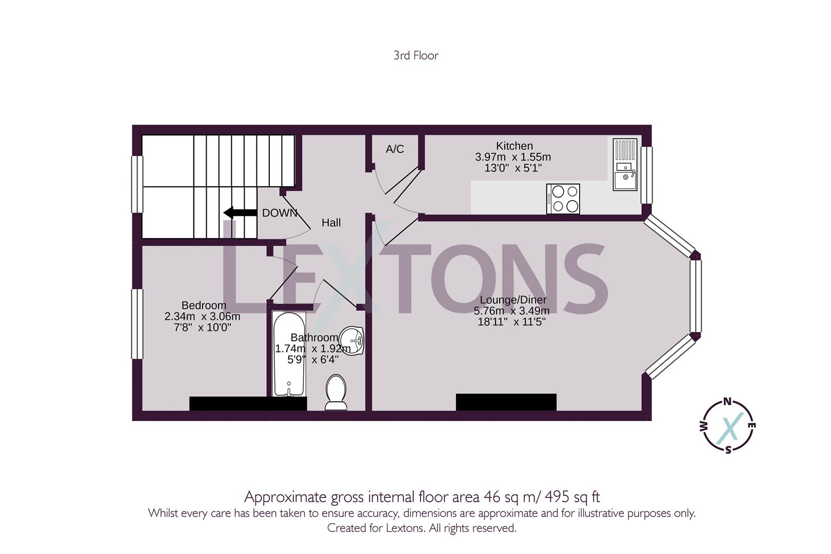 Floorplans For Waterloo Street, Hove