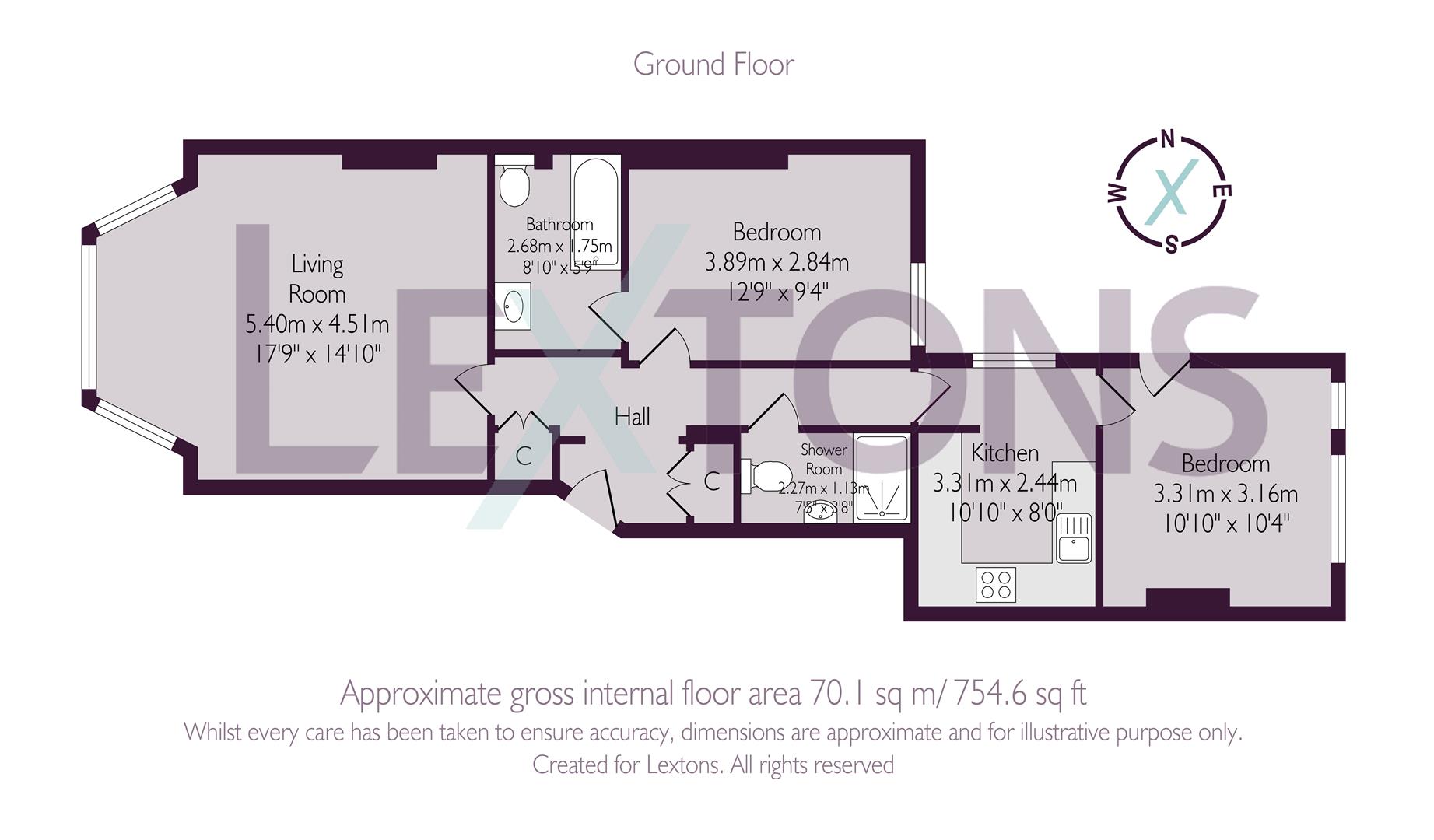 Floorplans For St Aubyns, Hove