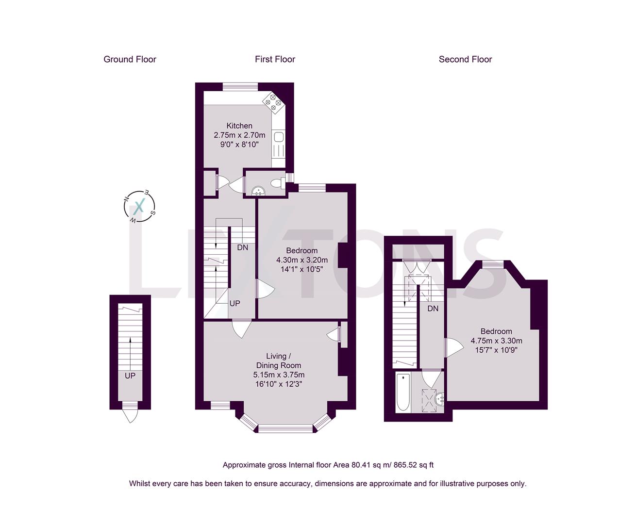 Floorplans For Compton Road, Brighton