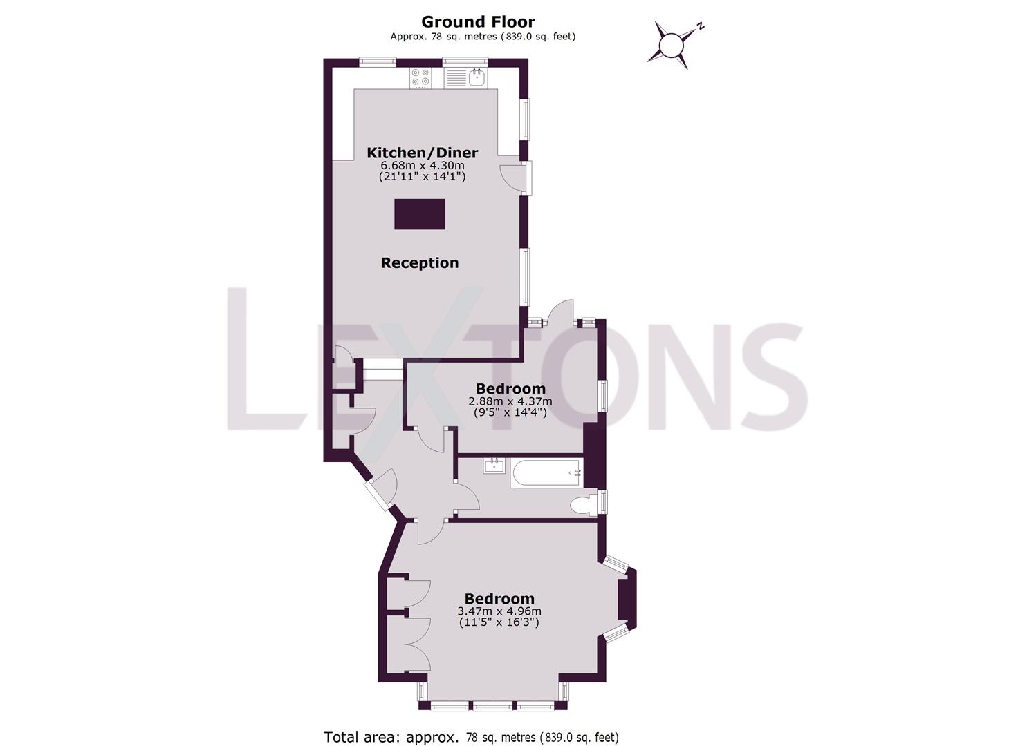 Floorplans For Osmond Road, Hove