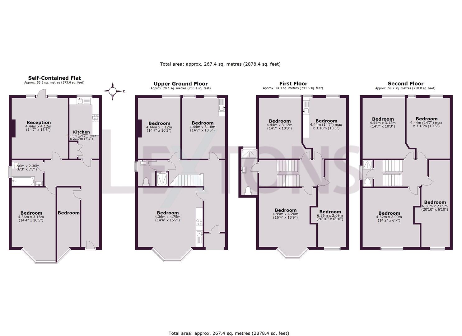 Floorplans For Hova Villas, Hove