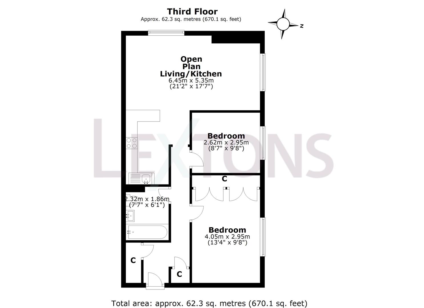 Floorplans For Brighton Road, Worthing