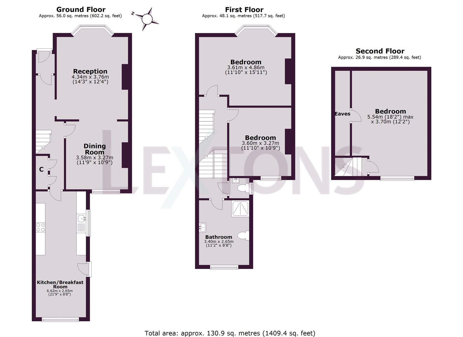 Floorplans For Waldegrave Road, Brighton