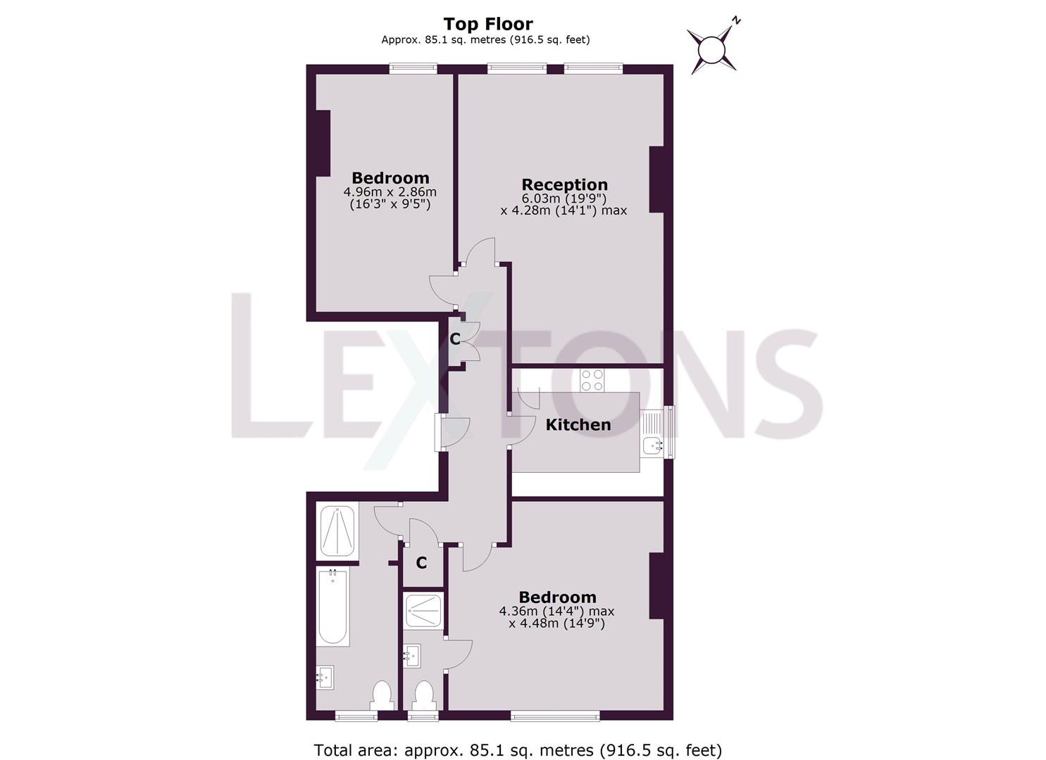 Floorplans For Palmeira Square, Hove