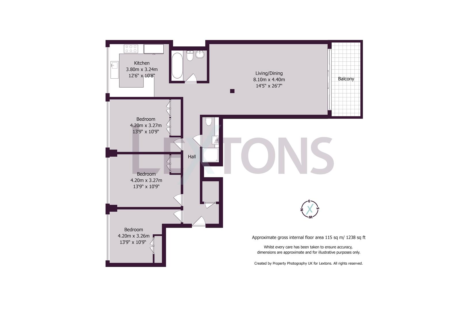 Floorplans For Queens Gardens, Hove