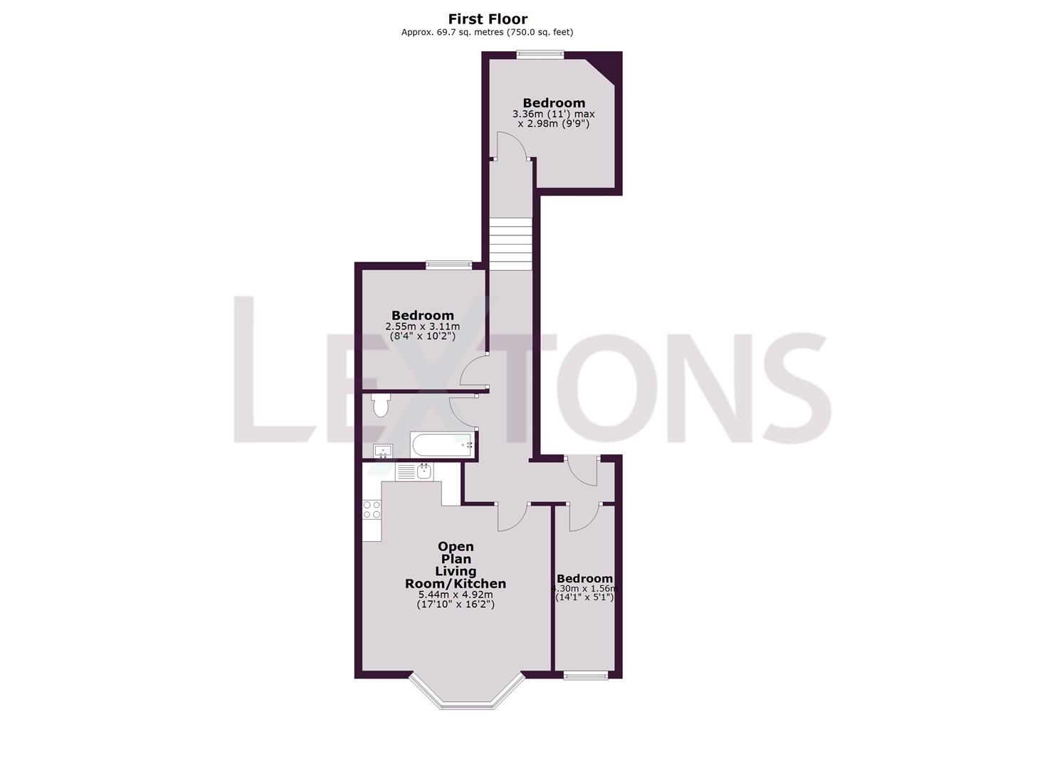 Floorplans For First Avenue, Hove