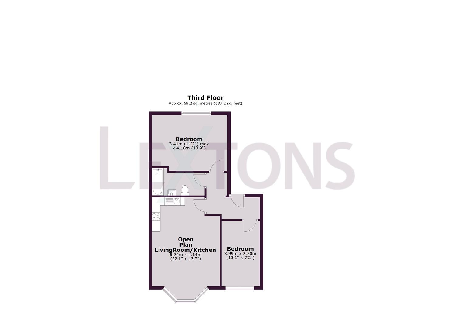 Floorplans For First Avenue, Hove