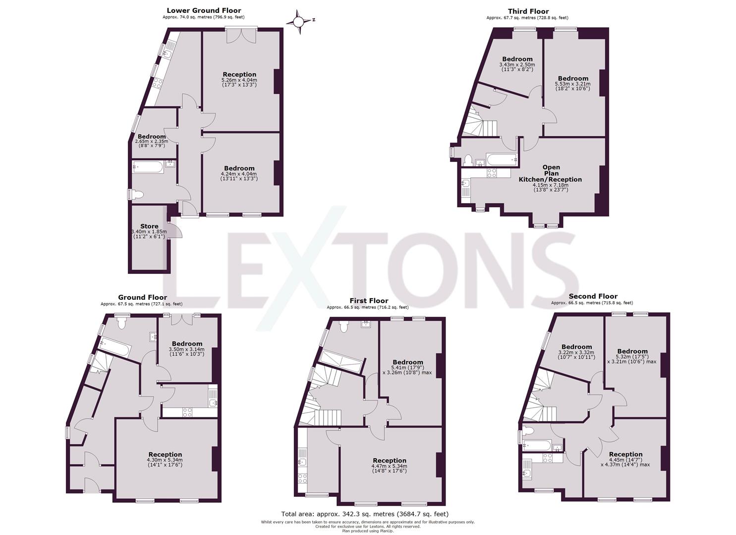Floorplans For Compton Street, Eastbourne