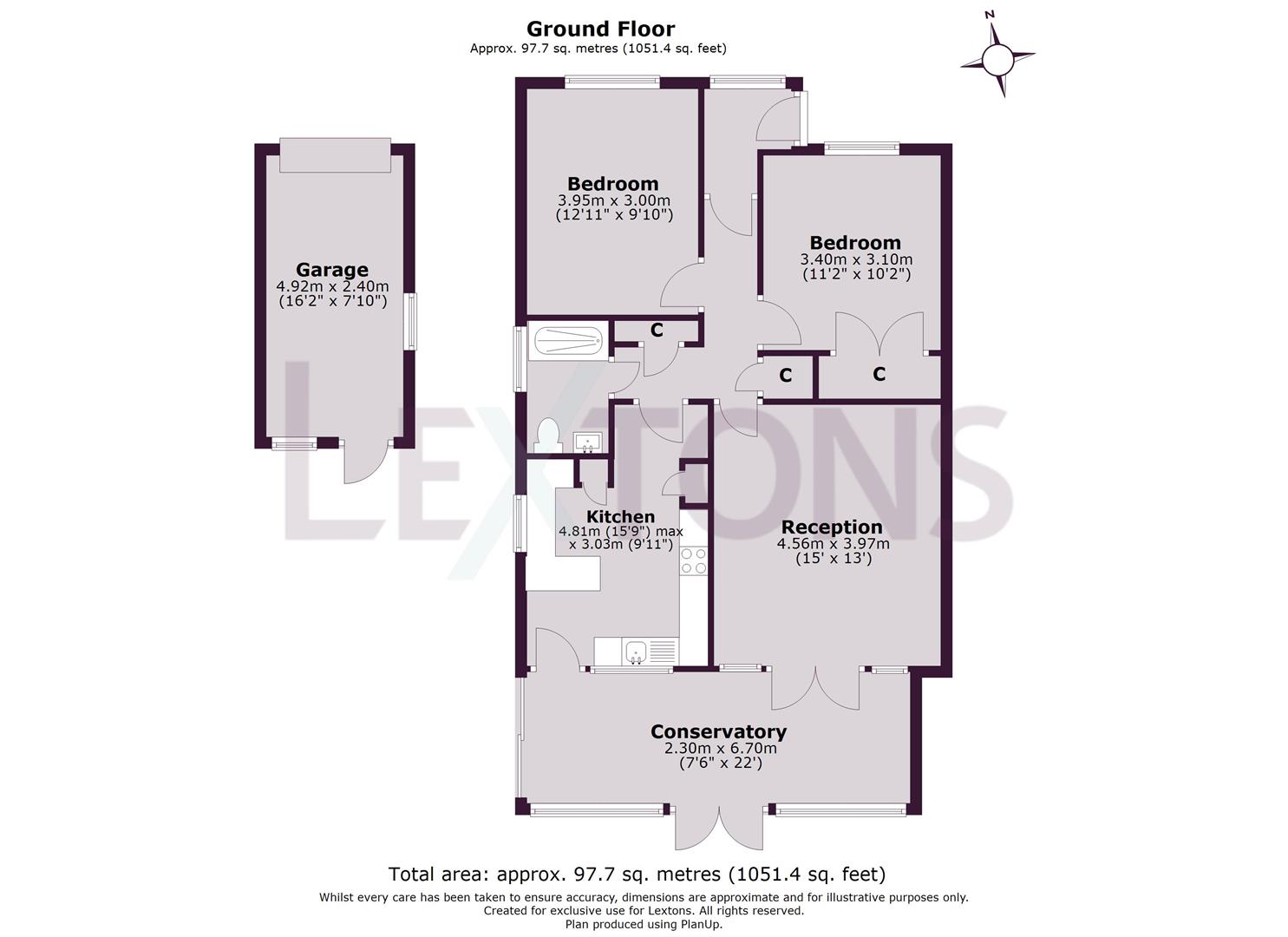 Floorplans For Oakcroft Gardens, Littlehampton