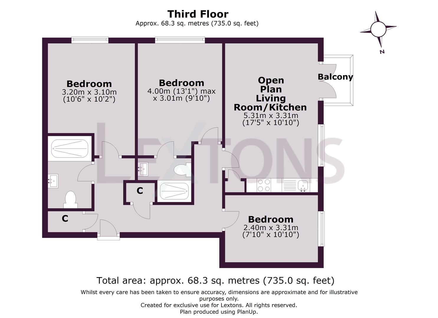 Floorplans For West Drive, Brighton