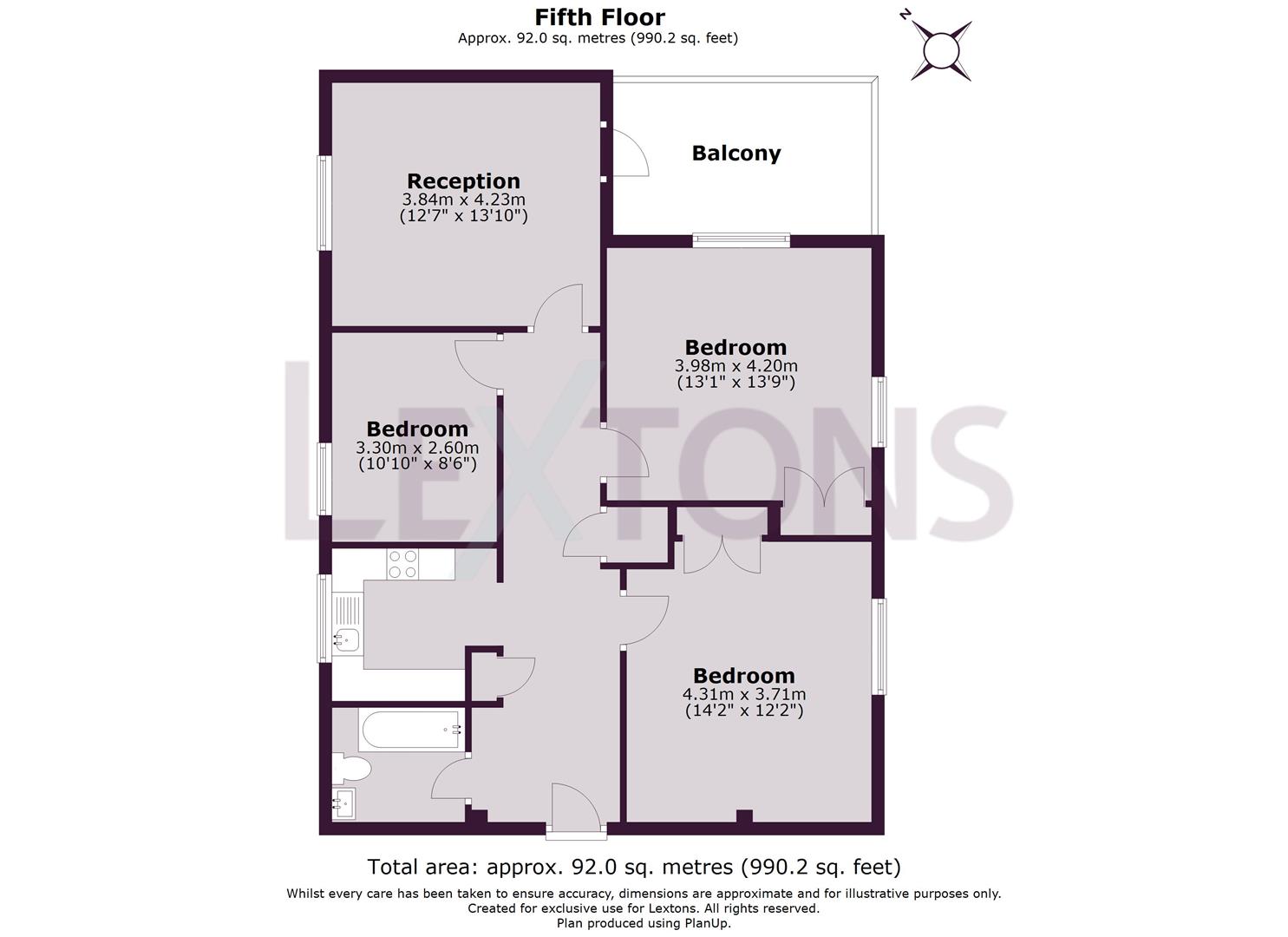 Floorplans For Park Lodge, Dyke Road, Hove