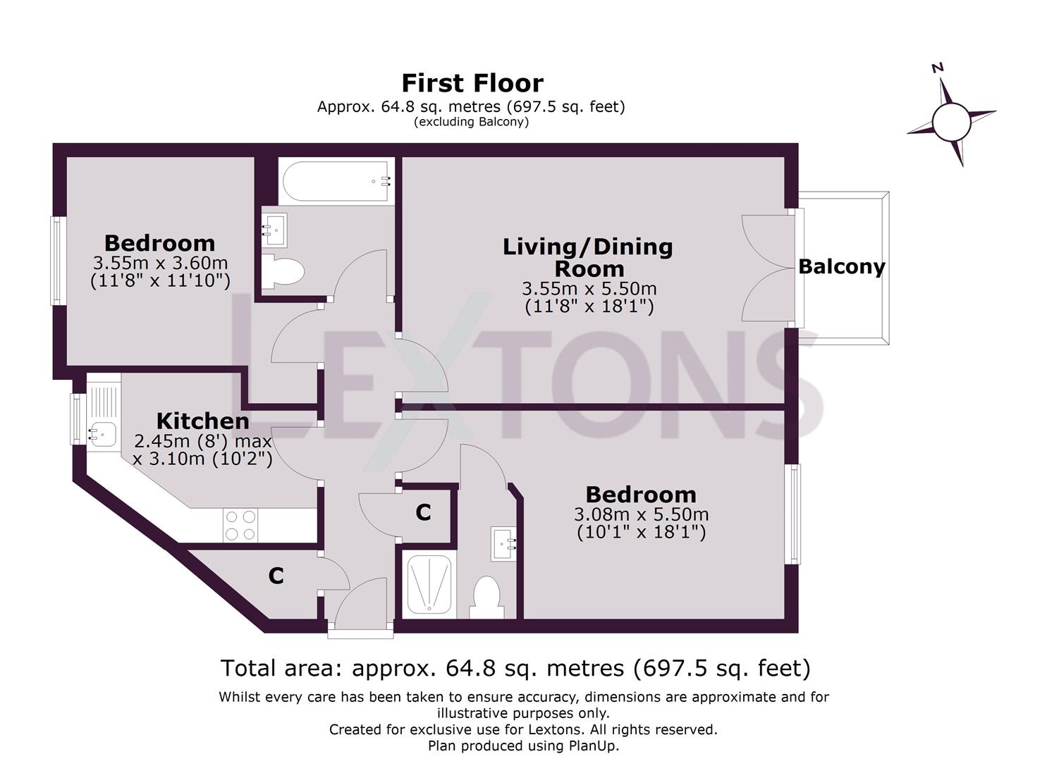 Floorplans For The Strand, Brighton