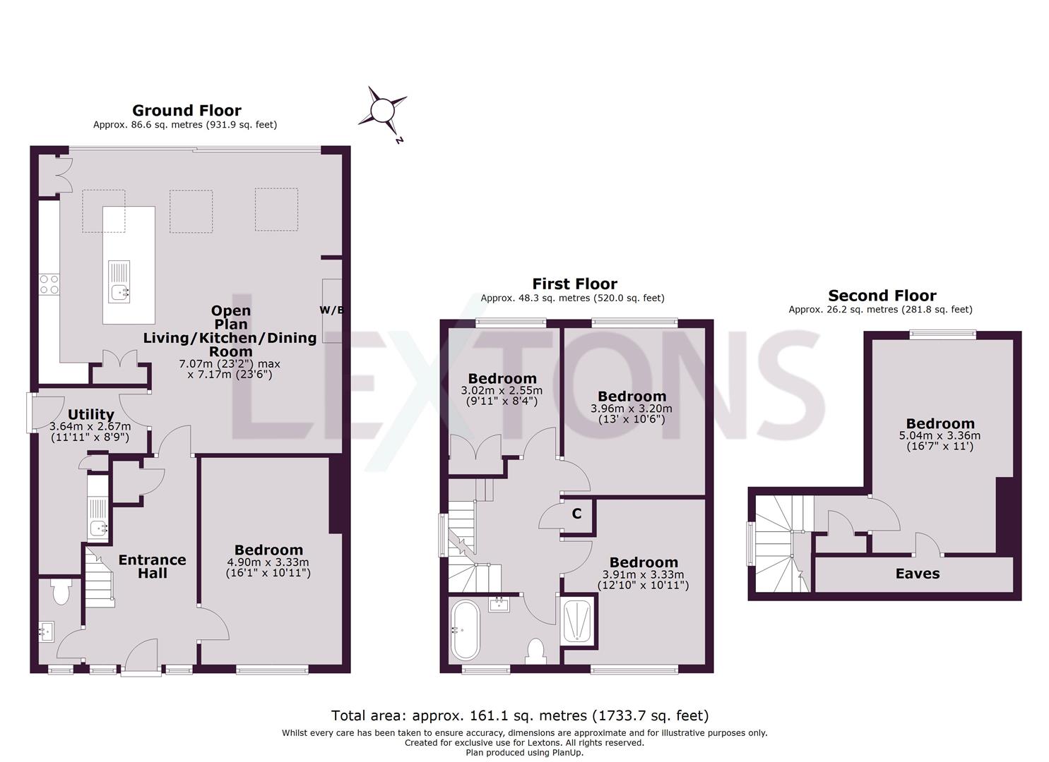 Floorplans For Cobton Drive, Hove