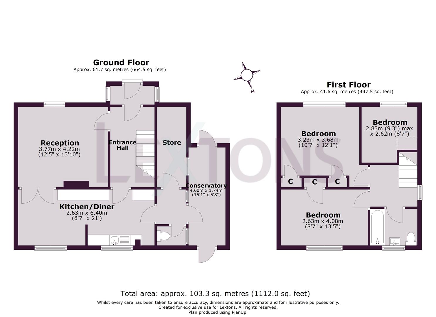 Floorplans For Deerhurst Crescent, Portsmouth