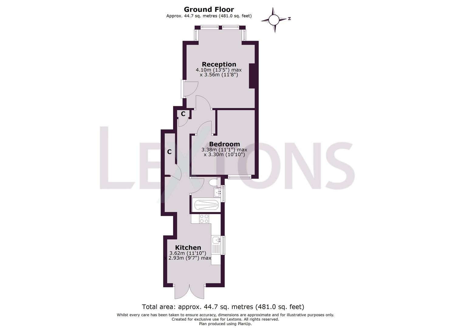 Floorplans For Ruskin Road, Hove