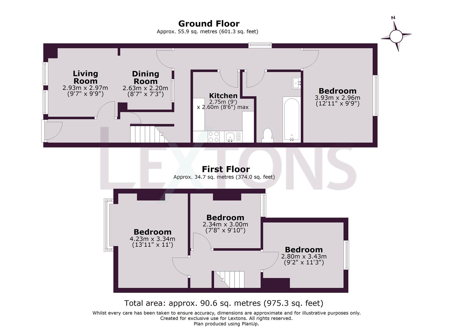Floorplans For Coombe Terrace, Brighton