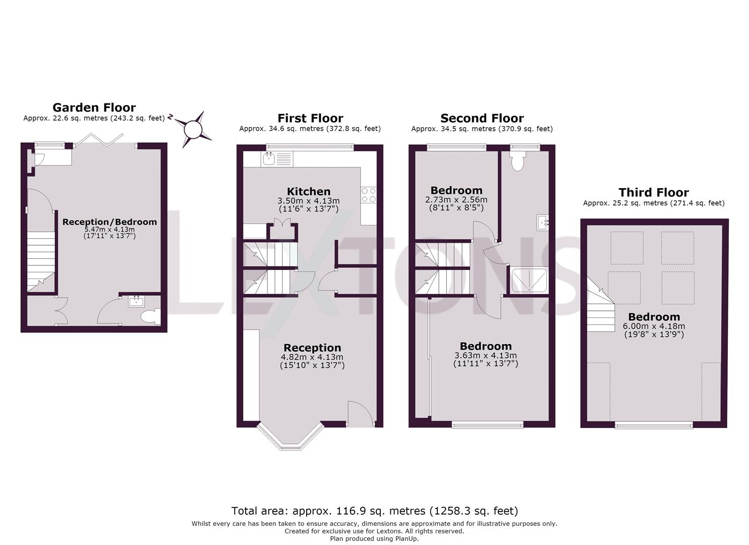Floorplans For Compton Road, Brighton