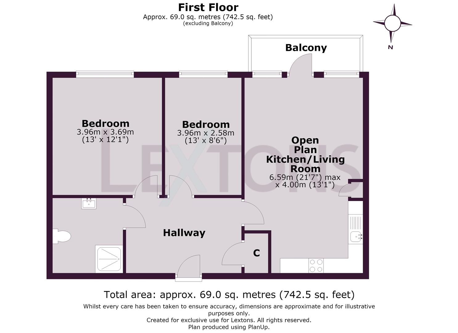 Floorplans For Temple House, Fleet Street, Brighton